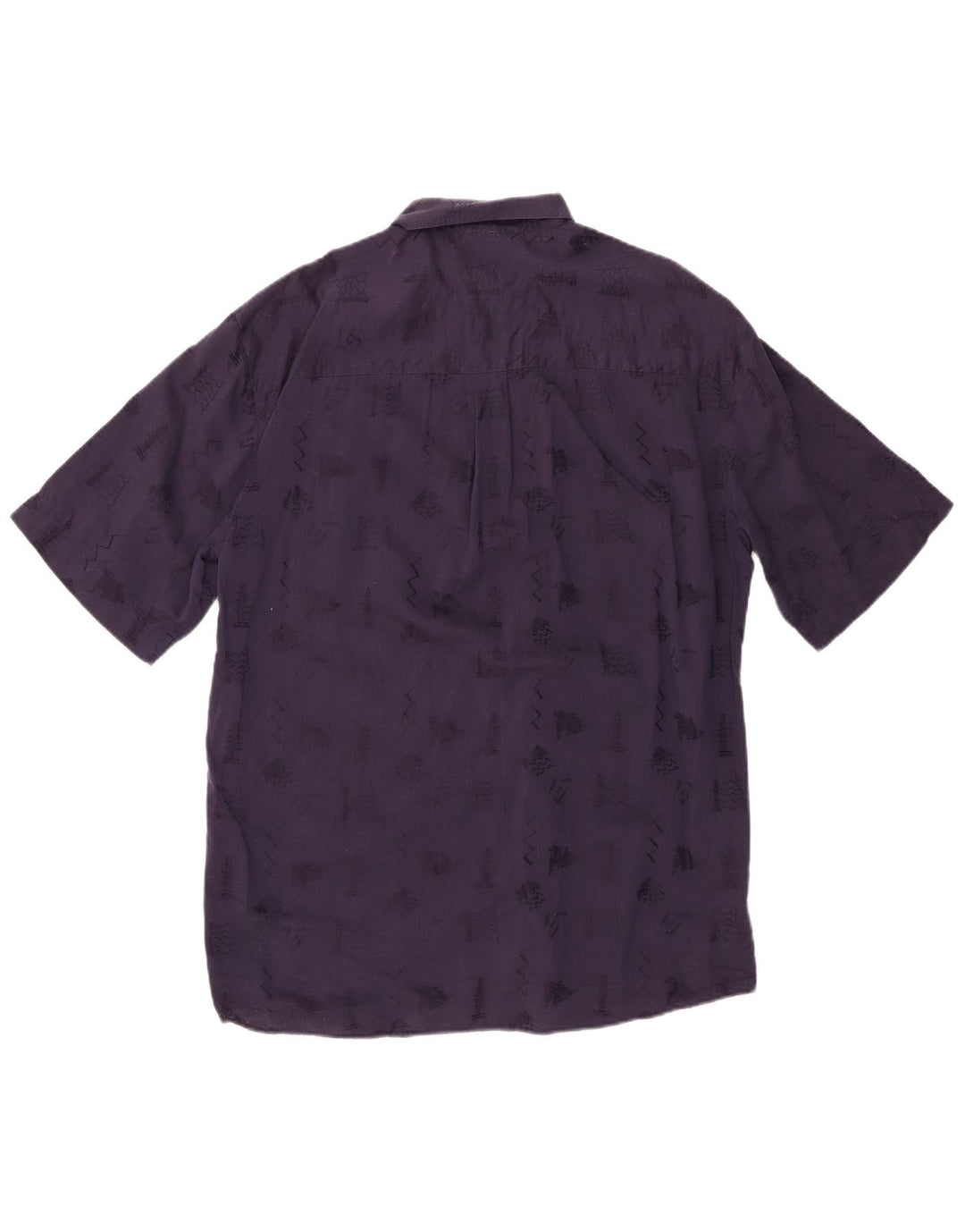Angelo Litrico Chemise Homme Taille 39 /40 15 1/2 Moyen Bleu Marine Géométrique