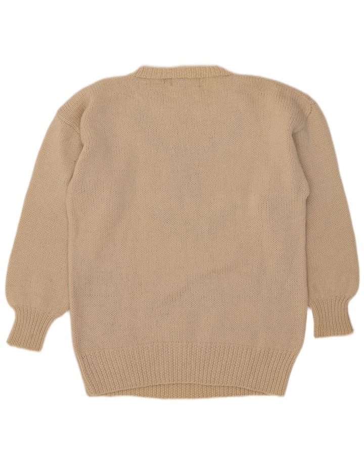 Outback Red Pull graphique à col rond pour homme Beige moyen Fair Isle