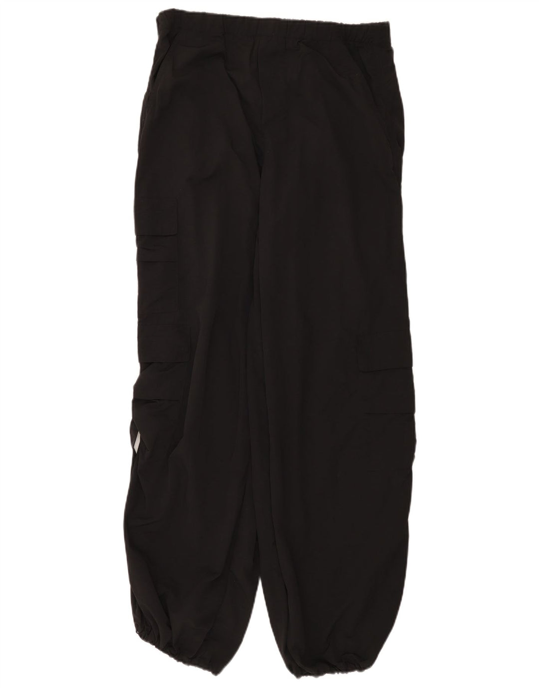 Pantalon Cargo Coupe Ample Zara Femme Moyen W30 L31 Noir Polyamide