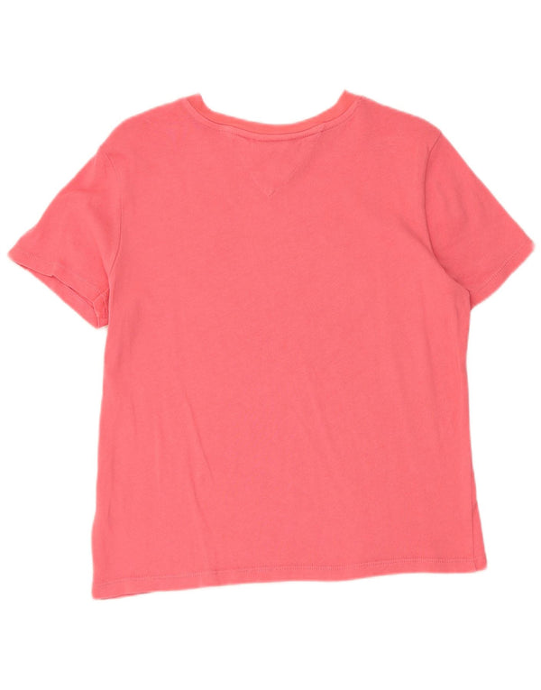 Tommy Hilfiger T-shirt graphique à manches courtes pour femme UK 10 Small Rose