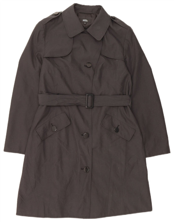 MARKS & SPENCER Trench Femme UK 14 XL Noir Polyester