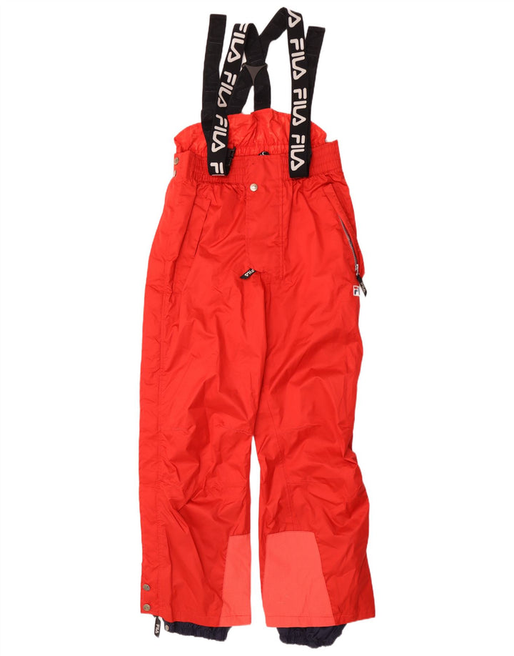 Fila Ensemble de ski graphique pour homme 2 pièces IT 48 Medium W30 L29 Rouge Colourblock