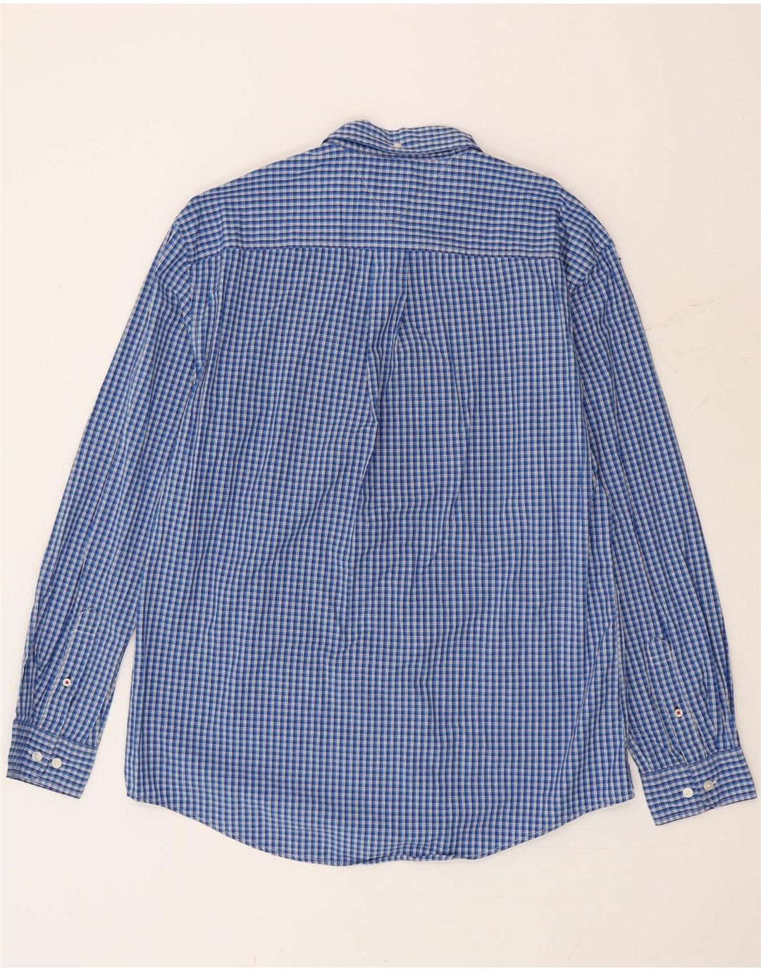 Tommy Hilfiger Chemise Homme XL Bleu Vichy Coton