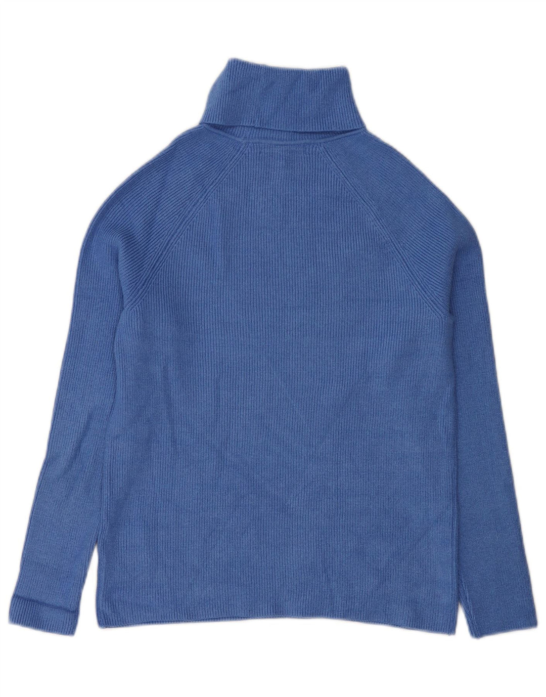Marks & Spencer Pull col roulé pour femme UK 10 Small Bleu Viscose
