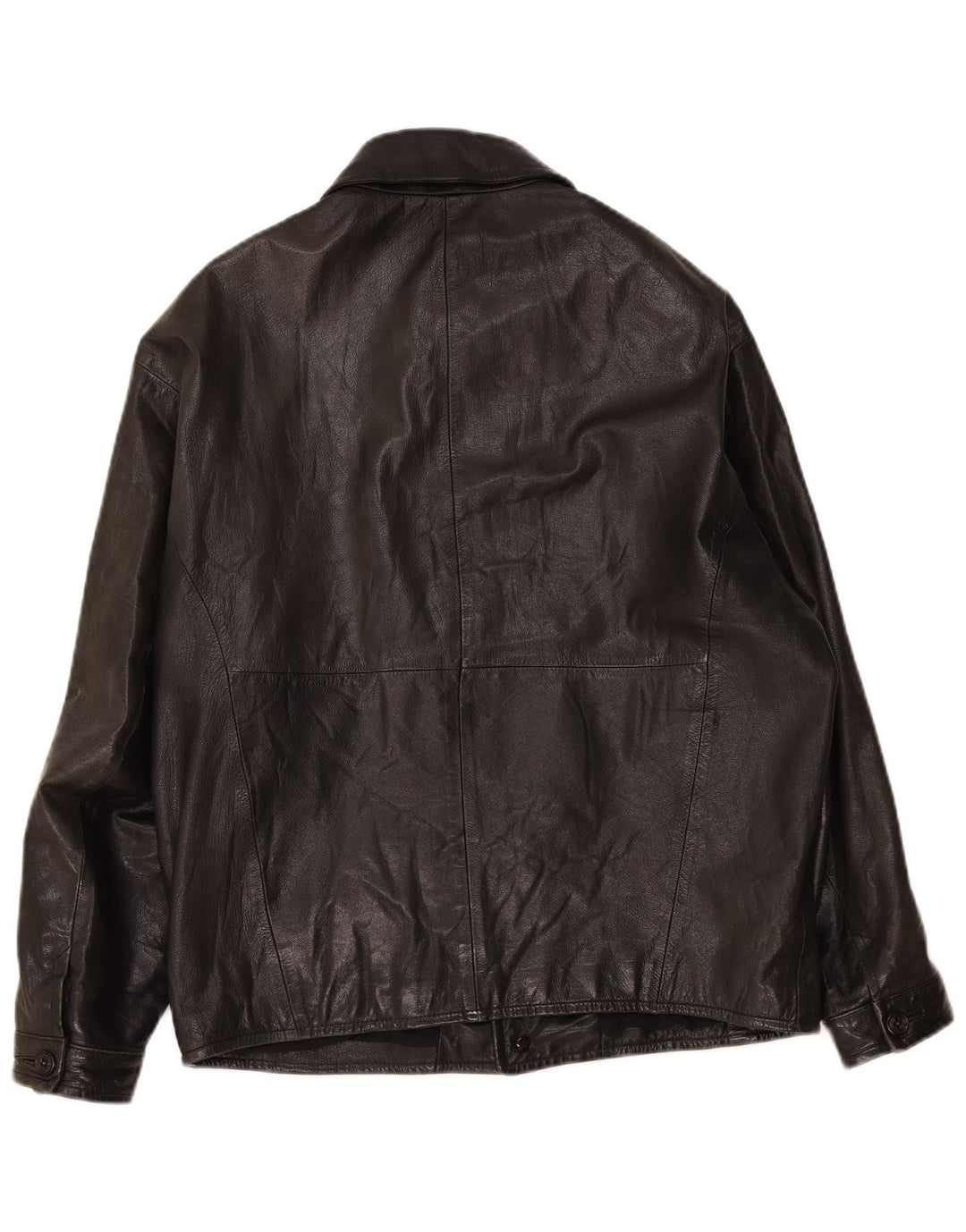 veste en cuir homme vintage UK 40 Grand Noir