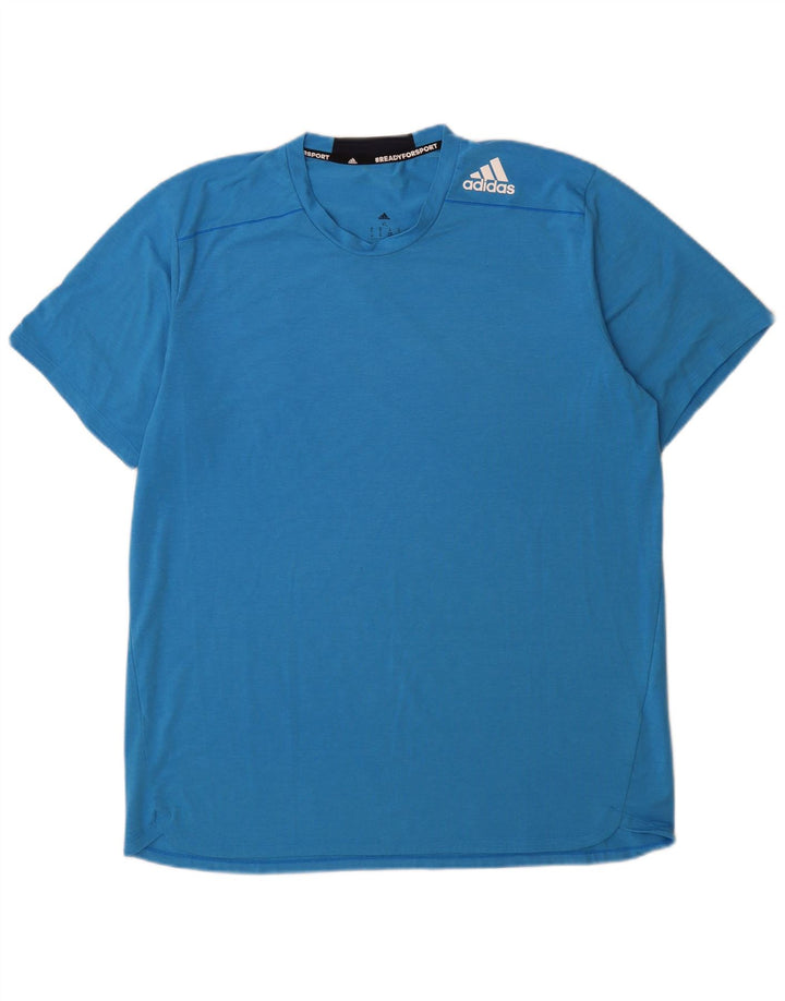 Adidas T-Shirt Homme Top XL Bleu Polyester