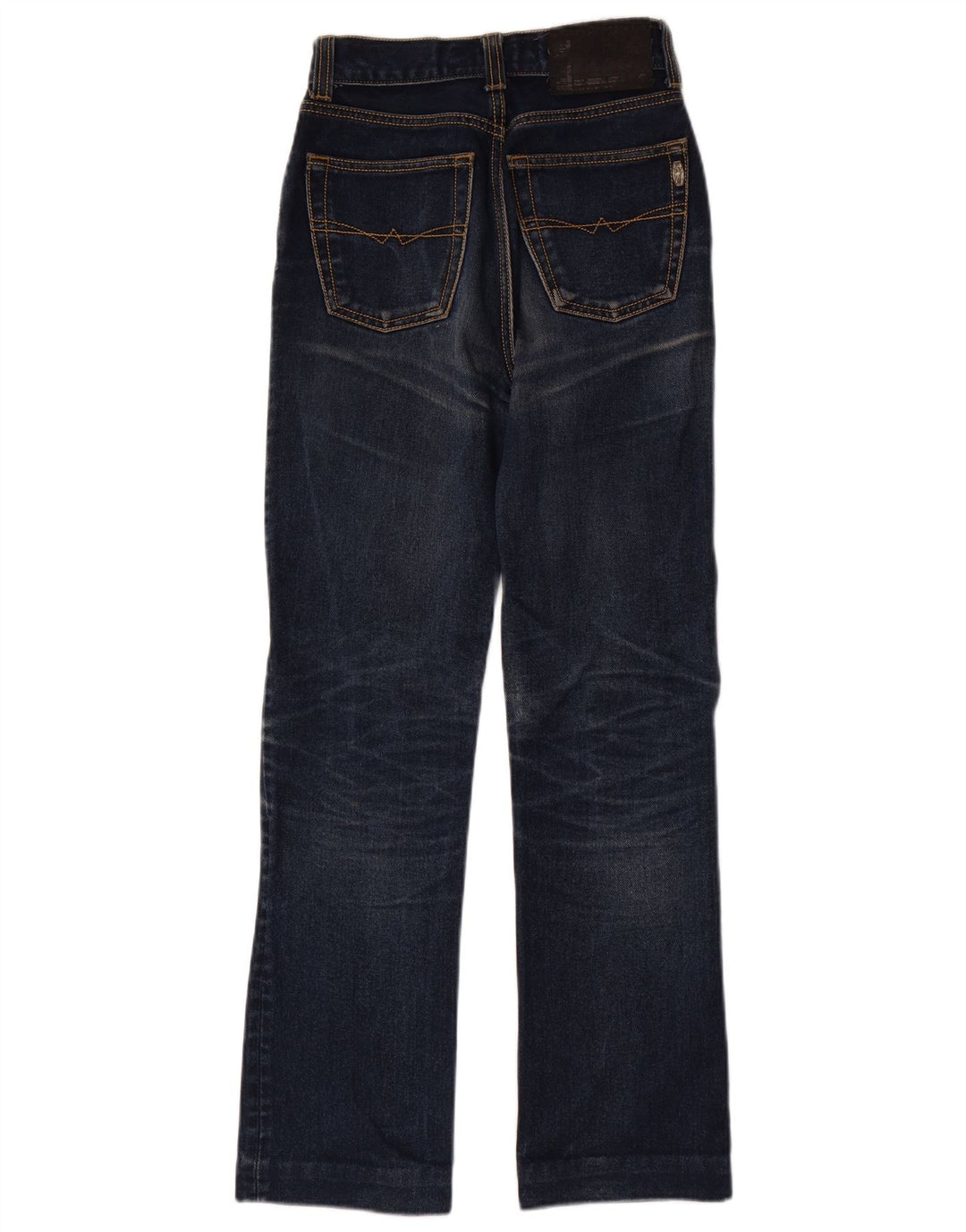 vintage Femme Bootcut Jeans W26 L29 Bleu Marine Coton