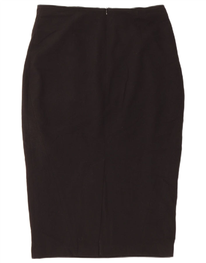 Marks & Spencer Jupe crayon pour femme UK 10 Small W28 Noir Polyester