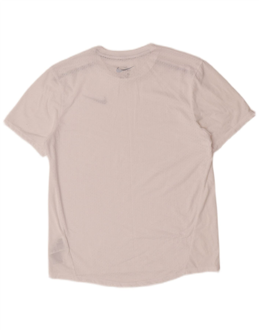 Nike Hommes Dri Fit Graphic T-Shirt Top Blanc Moyen Polyester