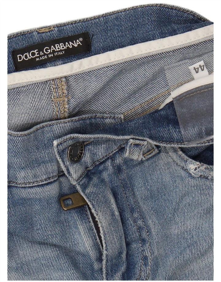 DOLCE & GABBANA Jean Slim effet vieilli pour femme IT 44 Medium W30 L32 Bleu