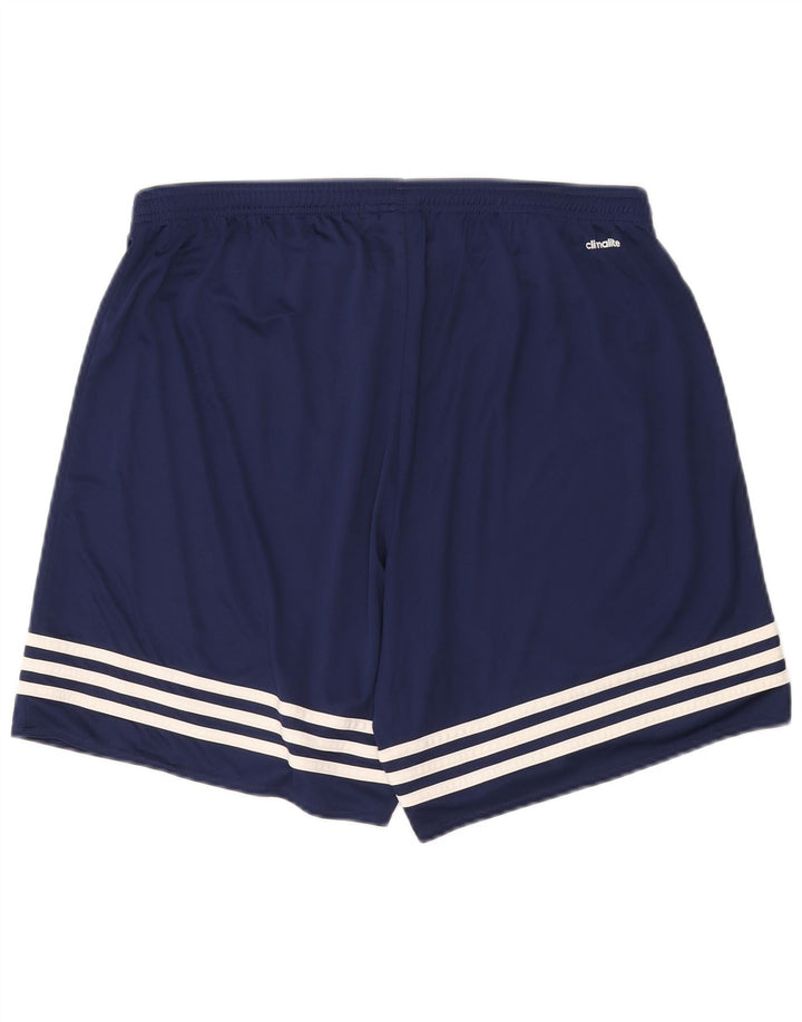 Adidas Hommes Climalite Sport Shorts XL Bleu Marine Polyester