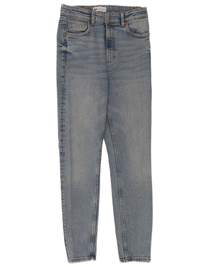 Jean skinny ZARA femme EU 38 petit W28 L28 coton bleu