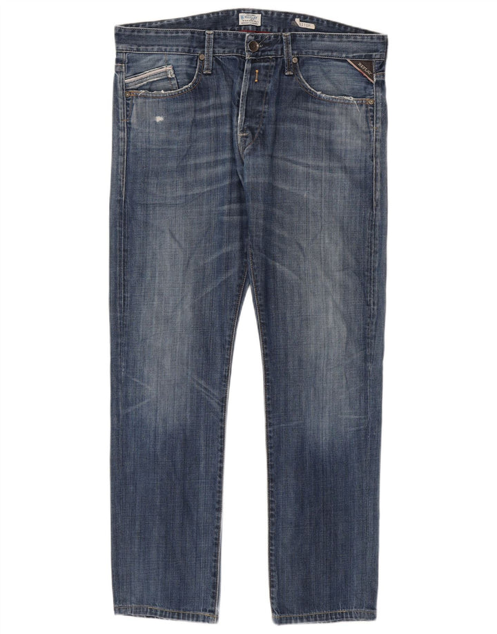 Replay Jean Slim Waitom Homme W36 L30 Bleu