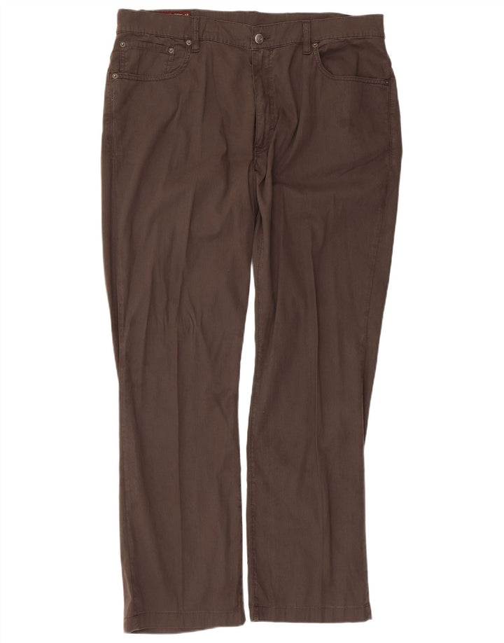 Marlboro Classics Pantalon décontracté droit pour homme W38 L30 Marron