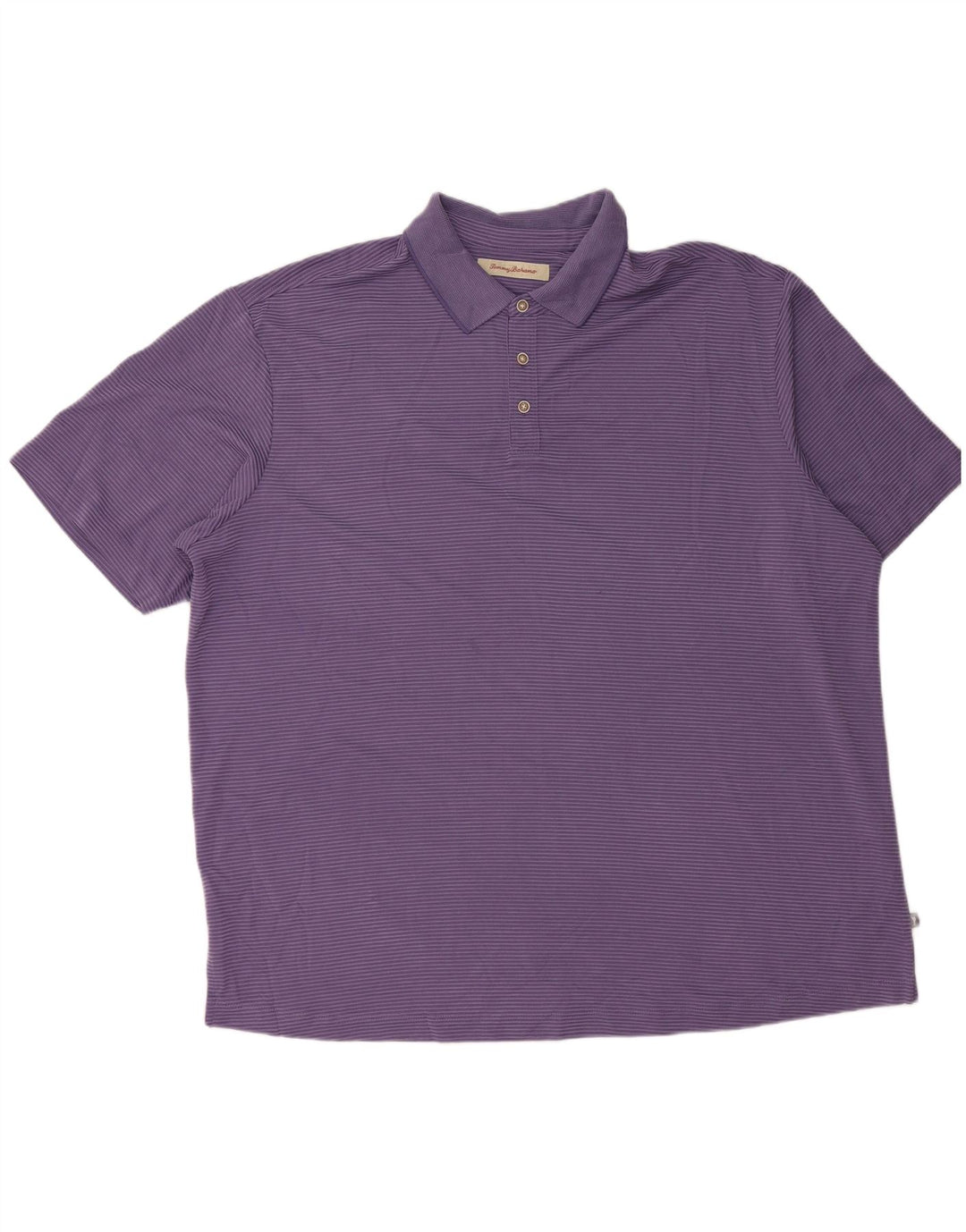 TOMMY BAHAMA Polo Homme 2XL Violet Pinstripe Modal