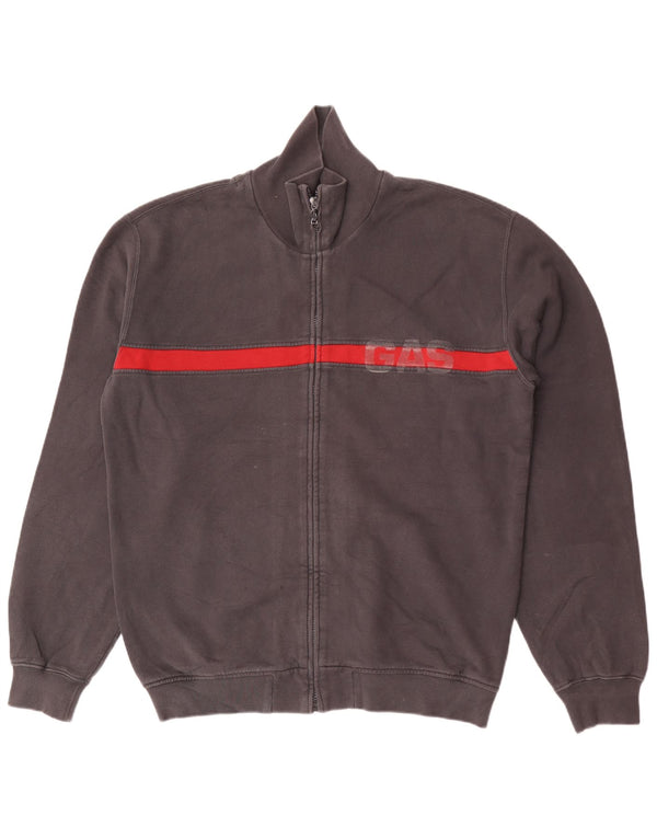 Gas Veste de survêtement graphique pour homme 2XL Gris Colorblock Coton