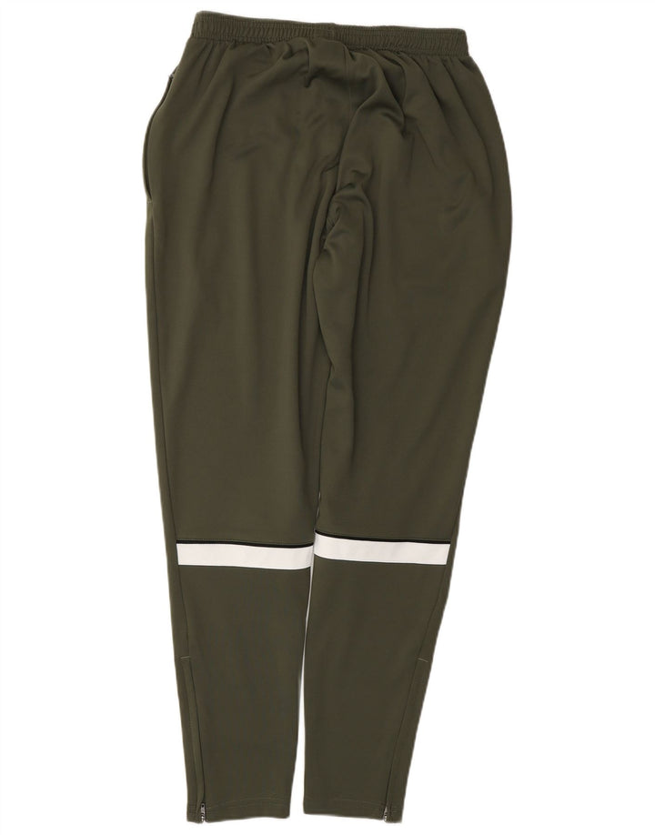NIKE Mens Tracksuit Trousers Medium  Khaki Colourblock Polyester