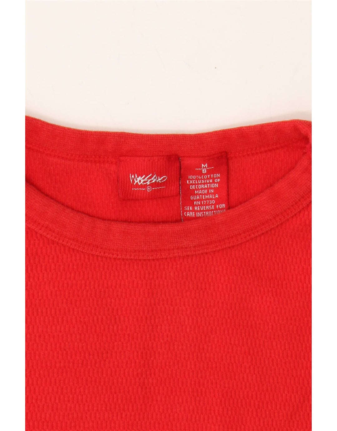 MOSSIMO Womens Crop Sweatshirt Jumper US 8 Medium Red Cotton Vintage Mossimo and Second-Hand Mossimo from Messina Hembry 