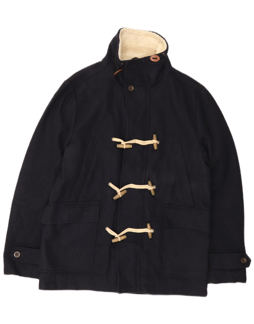 Burton Duffle Jacket Homme UK 38 Laine Bleu Marine Moyen