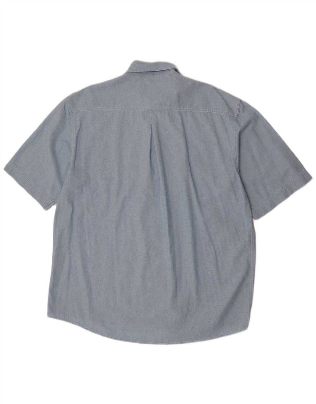 European Project Chemise à manches courtes pour homme XL en coton bleu