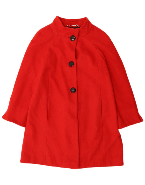 LAURA ASHLEY Manteau femme UK 10 Petite laine rouge