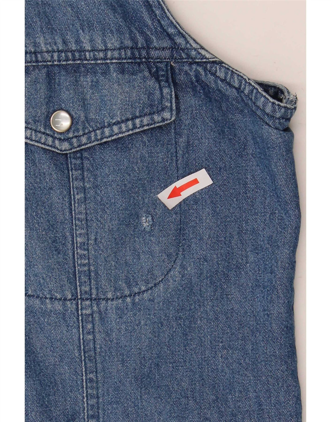 Brandon & C Chemise en jean sans manches pour femme UK 14 Bleu moyen
