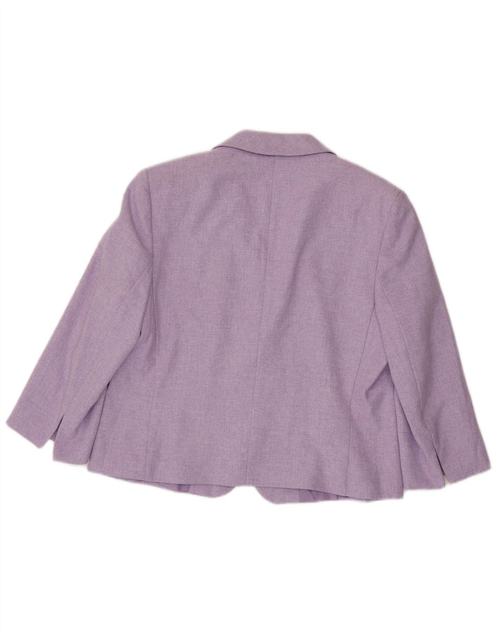 Marks & Spencer Veste blazer coupe standard pour femme UK 16 Large Violet