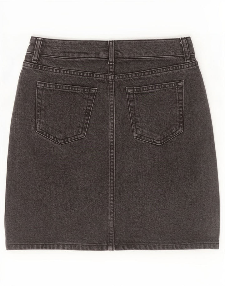 Topshop Mini jupe en jean femme W26 petit coton noir