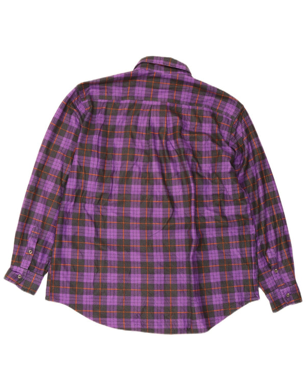 Aesse Chemise Homme Grand Carreau Violet