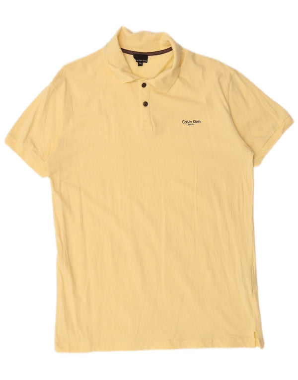 Calvin Klein Jeans Polo Homme 2XL Jaune Coton