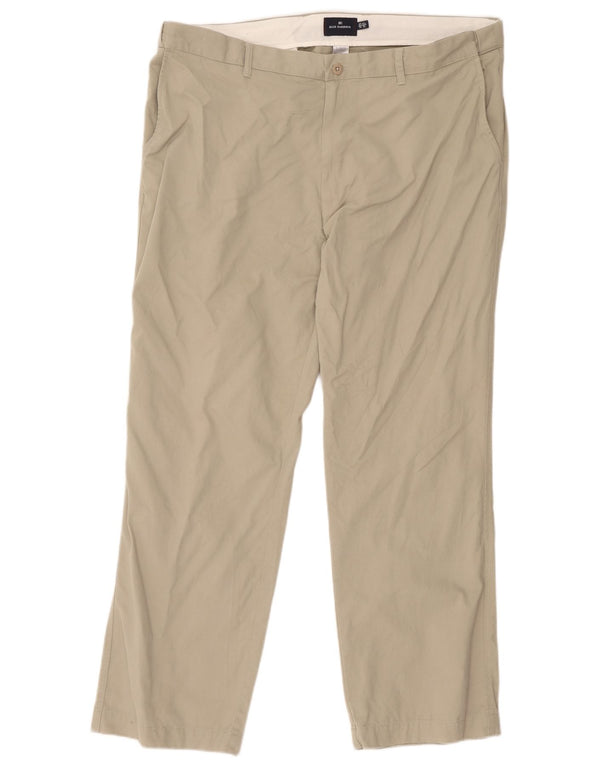 Marks & Spencer Pantalon Chino Droit Blue Harbour Homme W42 L31 Kaki