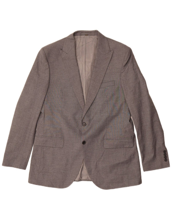 Marks & Spencer Veste blazer à 2 boutons pour homme UK 44 XL Gris Polyester