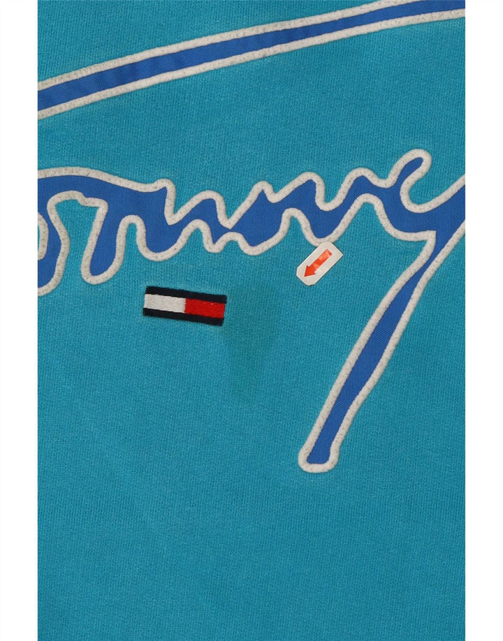 Tommy Hilfiger Sweat-shirt graphique pour homme en coton bleu petit