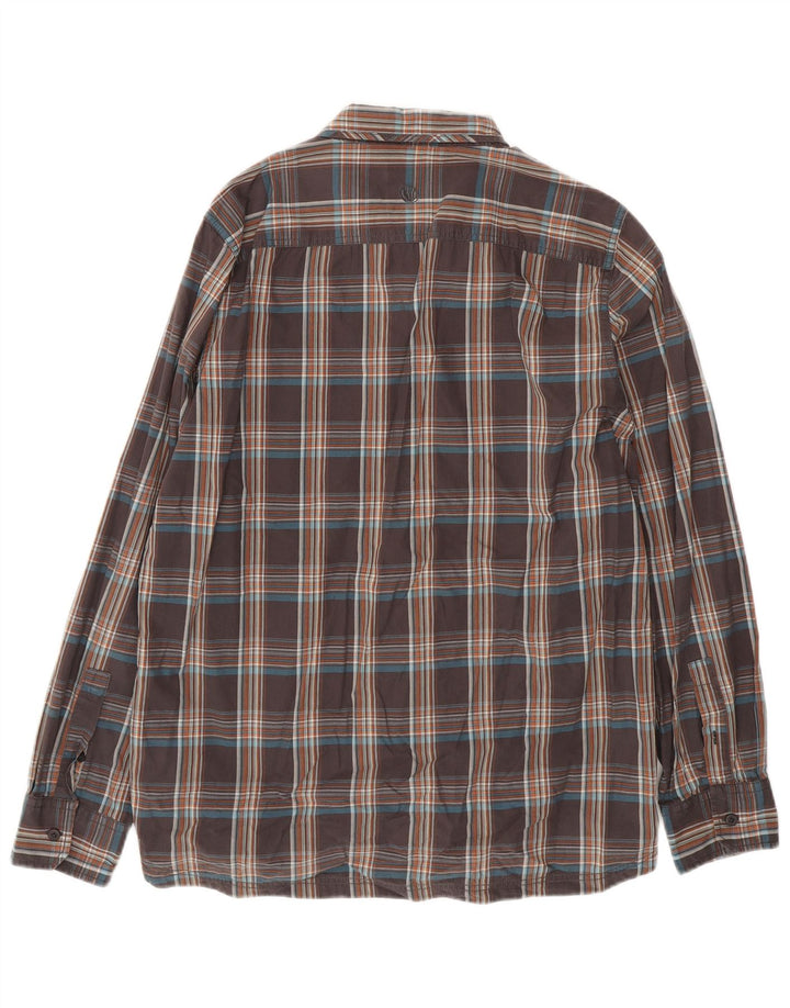 FAT FACE Mens Shirt Large Grey Check Cotton