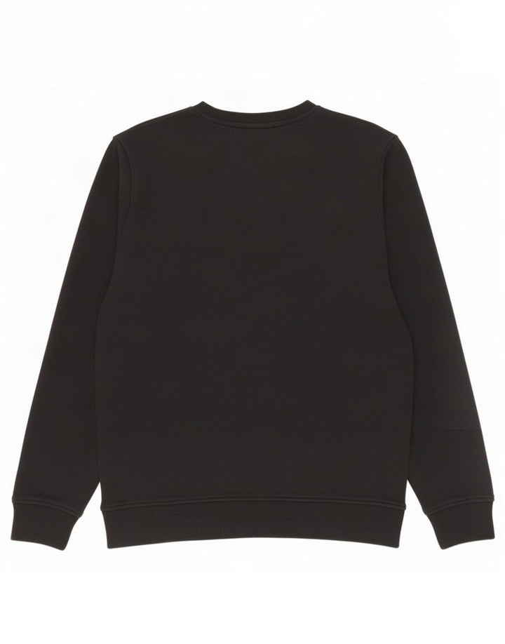 Kappa Sweat-shirt graphique pour homme en coton noir Taille S