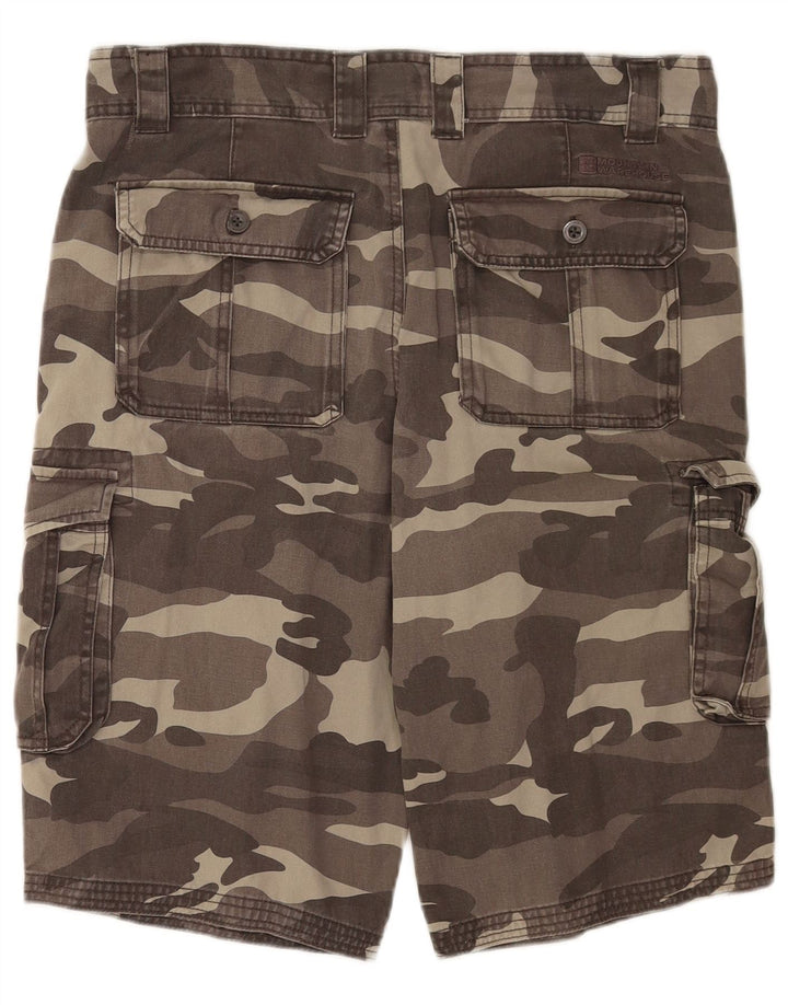Mountain Warehouse Short cargo pour homme W34 en coton camouflage grand gris