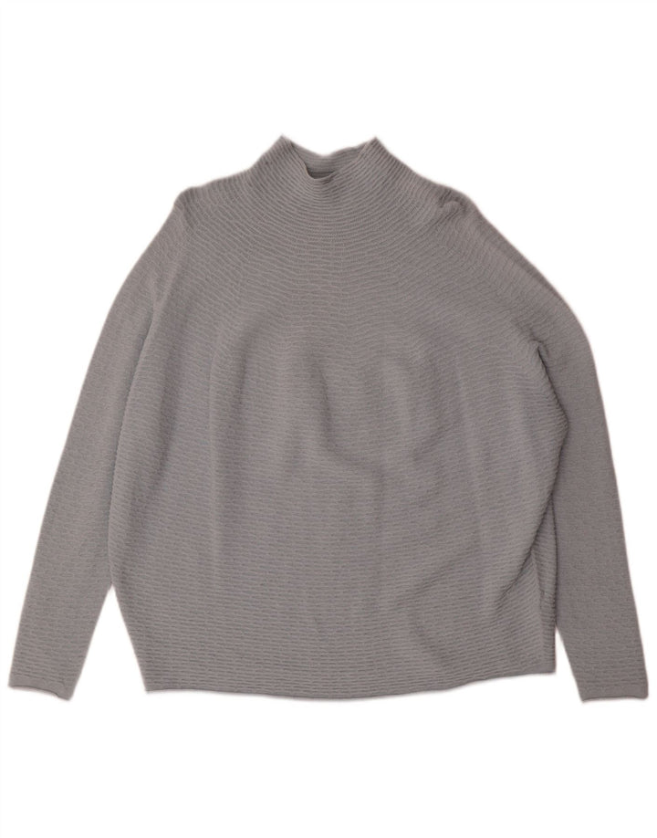 Phase Eight Pull surdimensionné à col roulé pour femme UK 14 Gris moyen