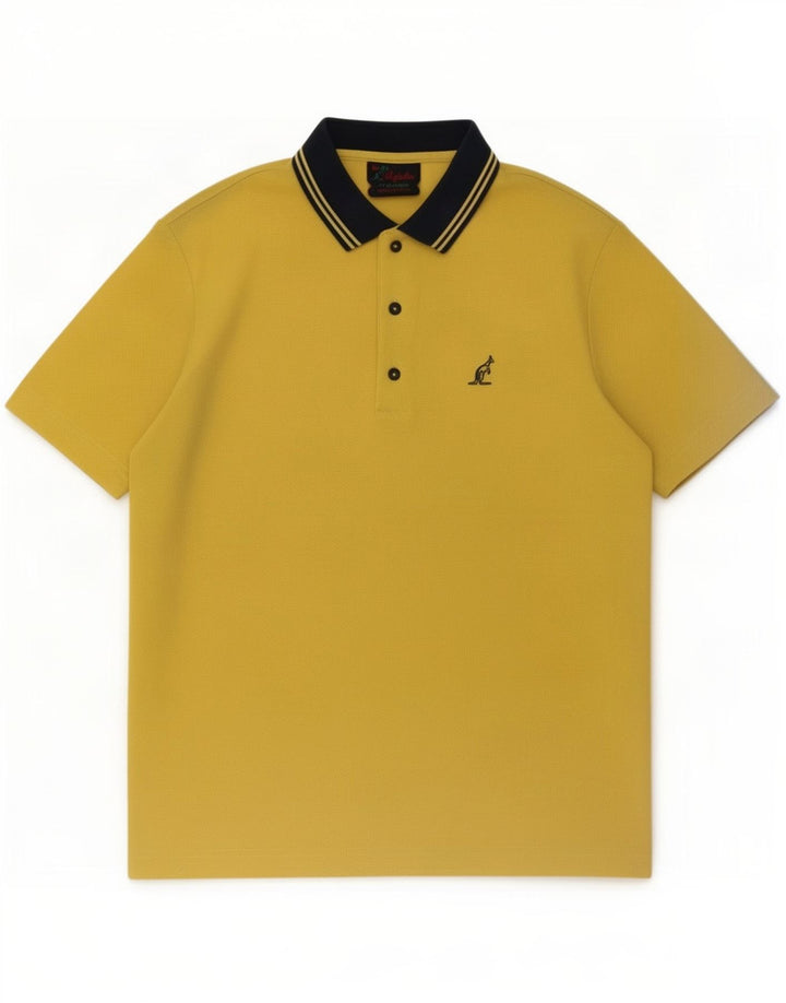 AUSTRALIAN L'ALPINA Polo Homme Jaune Moyen Polyester
