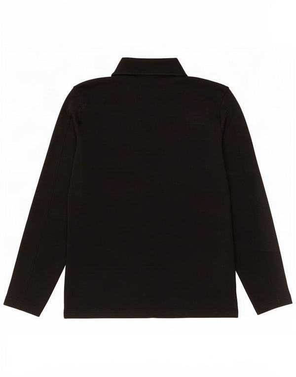 Under Armour Haut à col zippé à manches longues pour hommes, grand noir, polyester