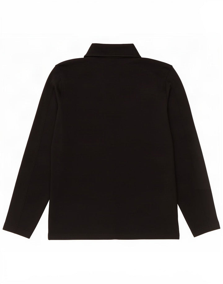 Under Armour Haut à col zippé à manches longues pour hommes, grand noir, polyester