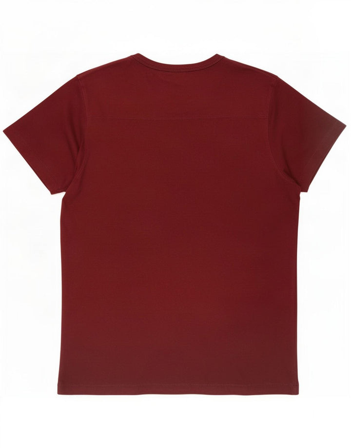 French Connection T-Shirt Homme Haut Large Bordeaux Coton