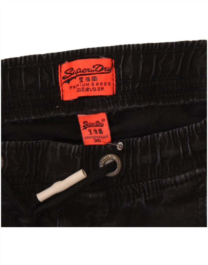 Superdry Pantalon de jogging pour homme W36 L30 Gris Coton