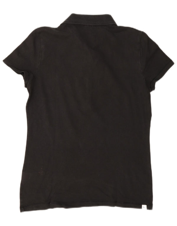 Puma Polo Femme UK 14 Large Noir Coton