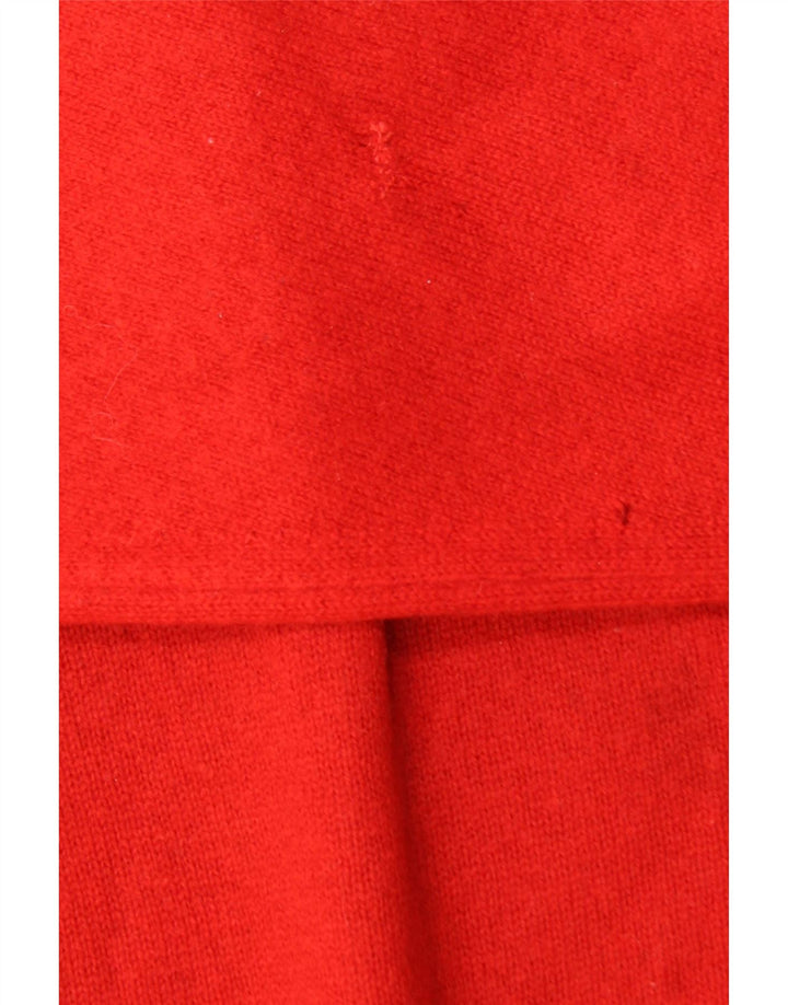 PRINGLE Pull à col rond pour homme en laine vierge rouge de grande taille