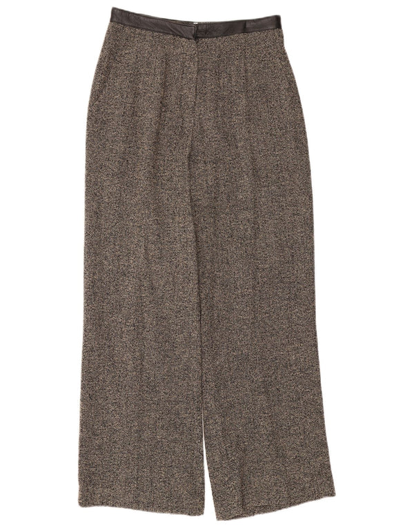 Michel Ambers Pantalon décontracté taille haute pour femme UK 12 Medium W28 L29 Gris