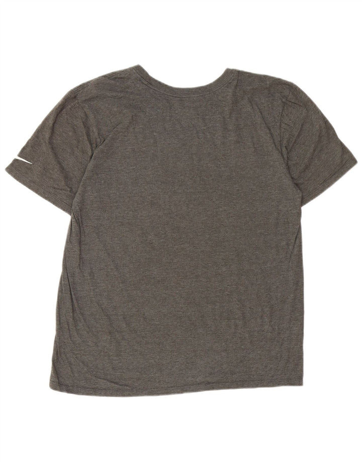 NIKE T-Shirt Graphique Denver Broncos Homme Gris Moyen Coton