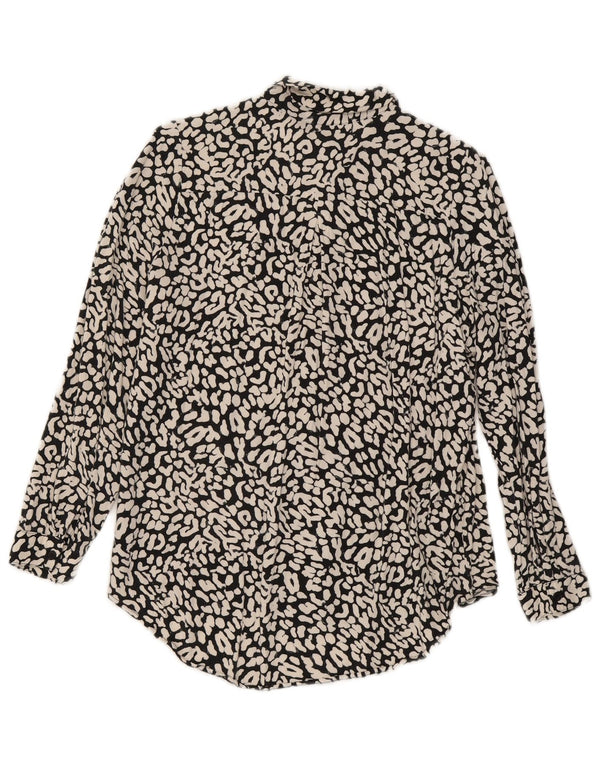 Marks & Spencer Chemisier pour femme UK 10 Petit noir imprimé animal en viscose