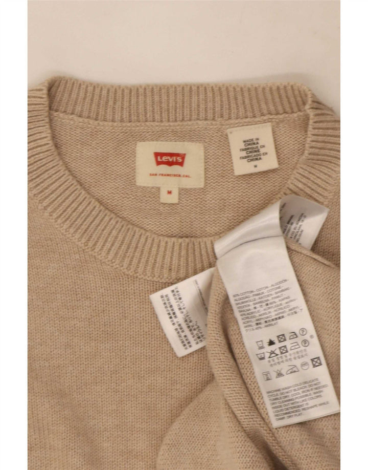 Levi's Pull Ras du Cou Pull Homme Beige Moyen Coton
