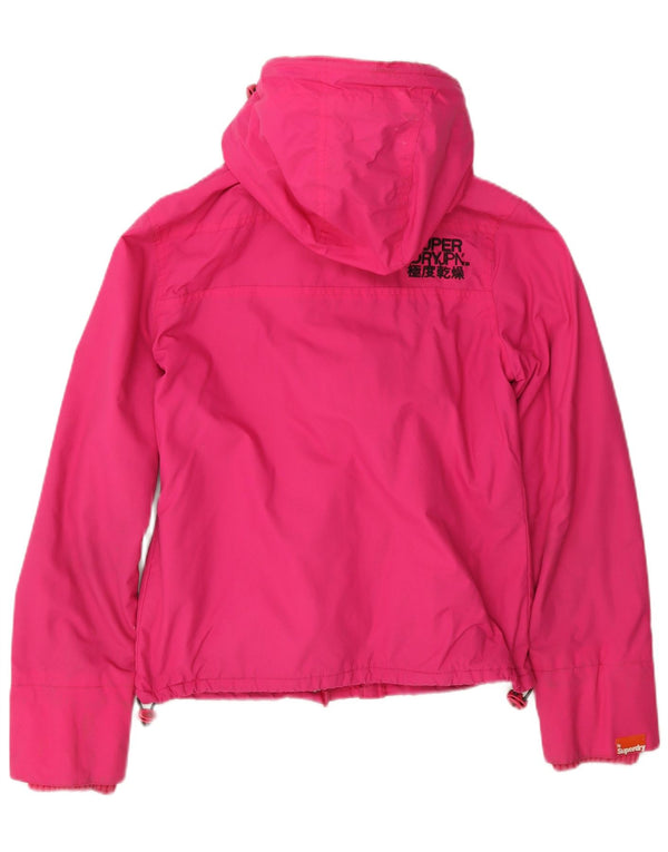 Superdry Veste coupe-vent à capuche The Windcheater pour femme UK 10 Small Rose