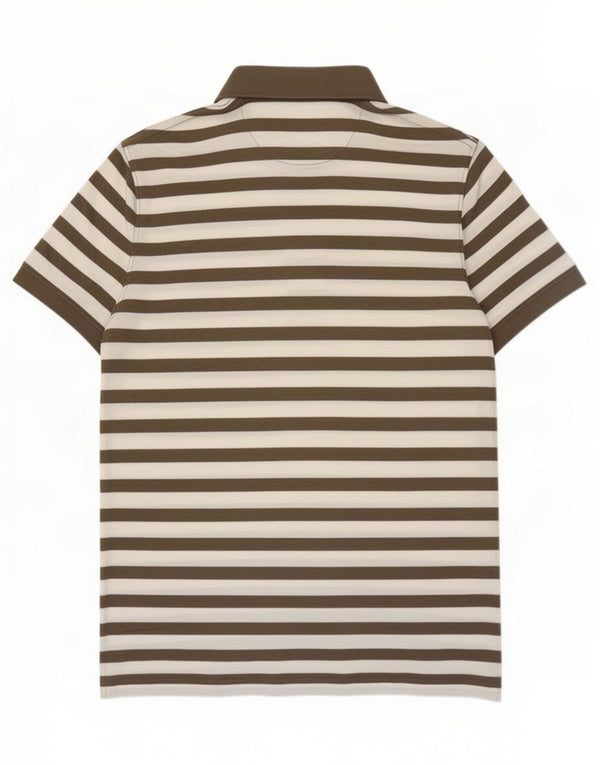 Massimo Dutti Polo Homme Grand Coton Rayé Marron
